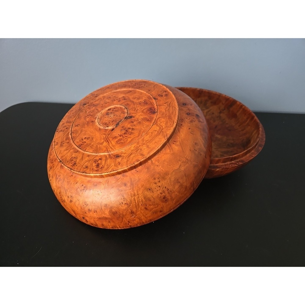 Bhutanese Burl Dhapa Wooden Bowl Maple Wood Handmade Luxury